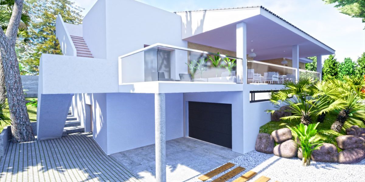 rehabilitacion chalet blanco